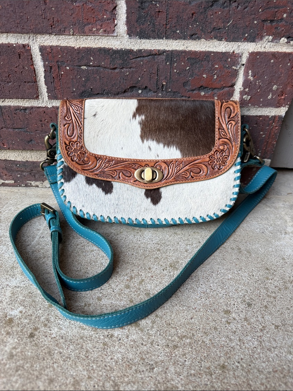 Myra Pine Valley Hand-Tooled Bag